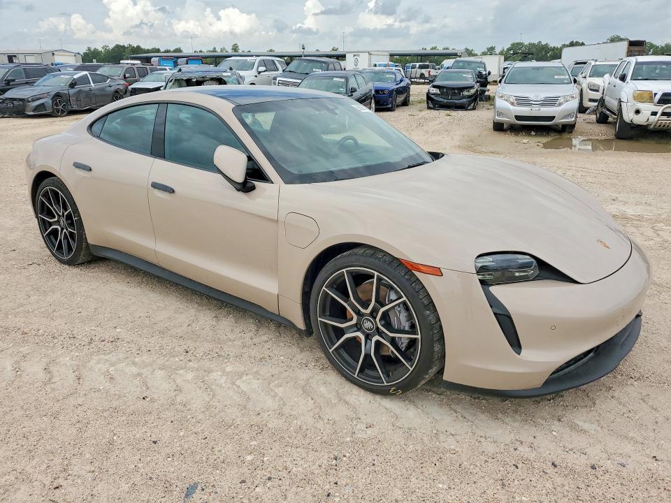 2024 Porsche Taycan VIN WP0AA2Y10RSA10817 COPART salvage auction — WATER/FLOOD, TX - SALVAGE TITLE-FLOOD DAMAGE, sold $32,000 on 2026-07-28 (photo 4)