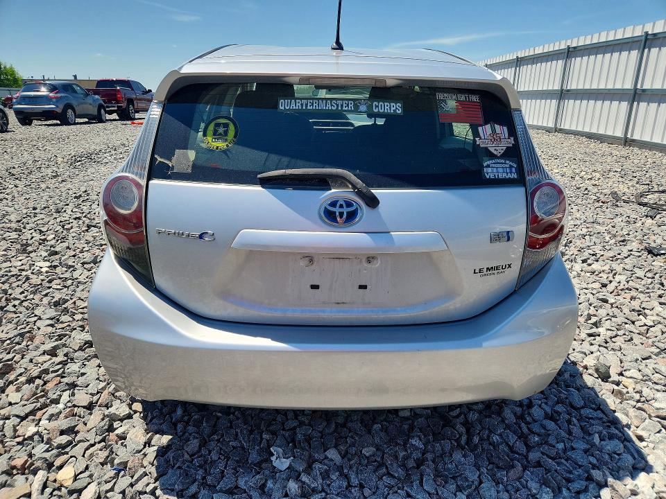2012 Toyota Prius VIN JTDKDTB3XC1511168 COPART salvage auction — REAR END, Wi - Certificate Of Title, sold $750 on 2026-07-18 (photo 6)