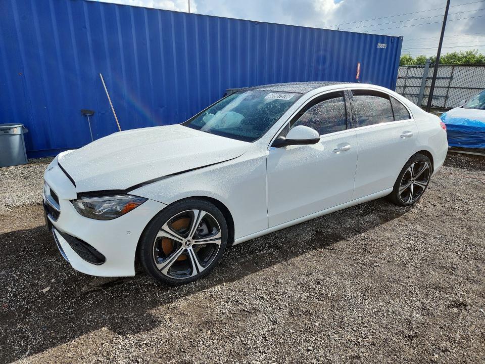 2025 Mercedes-benz C class VIN W1KAF4GB6SR252809 COPART salvage auction — FRONT END, Fl - Certificate Of Destruction, sold $13,700 on 2026-08-12 (photo 1)