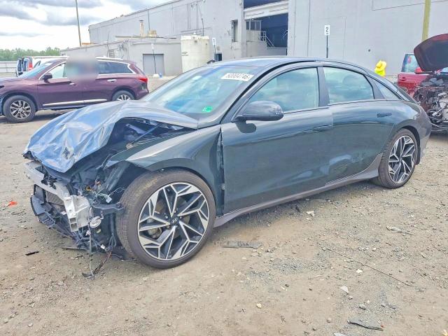 2023 Hyundai Ioniq 6 VIN KMHM34AA3PA022842 COPART salvage auction — FRONT END, Va - Cert Of Title - Salvage, sold $4,200 on 2026-07-22 (photo 1)