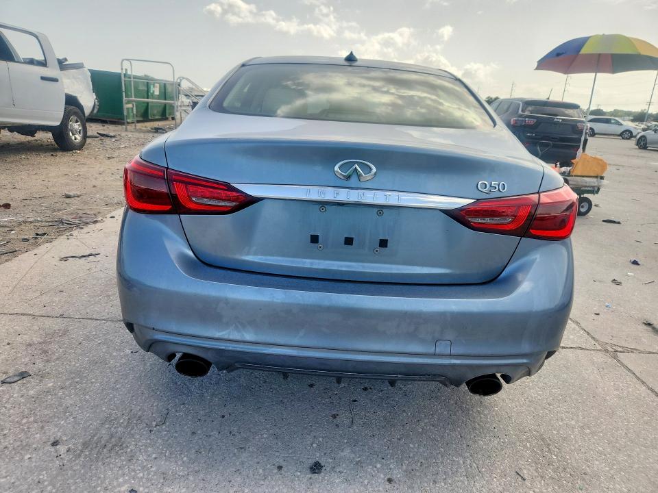 2018 Infiniti Q50 VIN JN1EV7AP9JM352034 COPART salvage auction — WATER/FLOOD, La - Cert Of Title-Salvage Flood, sold $70 on 2026-07-29 (photo 6)