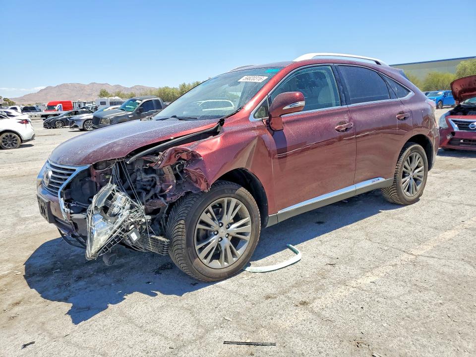 2013 Lexus Rx VIN JTJBC1BA5D2445739 COPART salvage auction — FRONT END, Nv - Salvage Title, sold $2,100 on 2026-07-28 (photo 1)