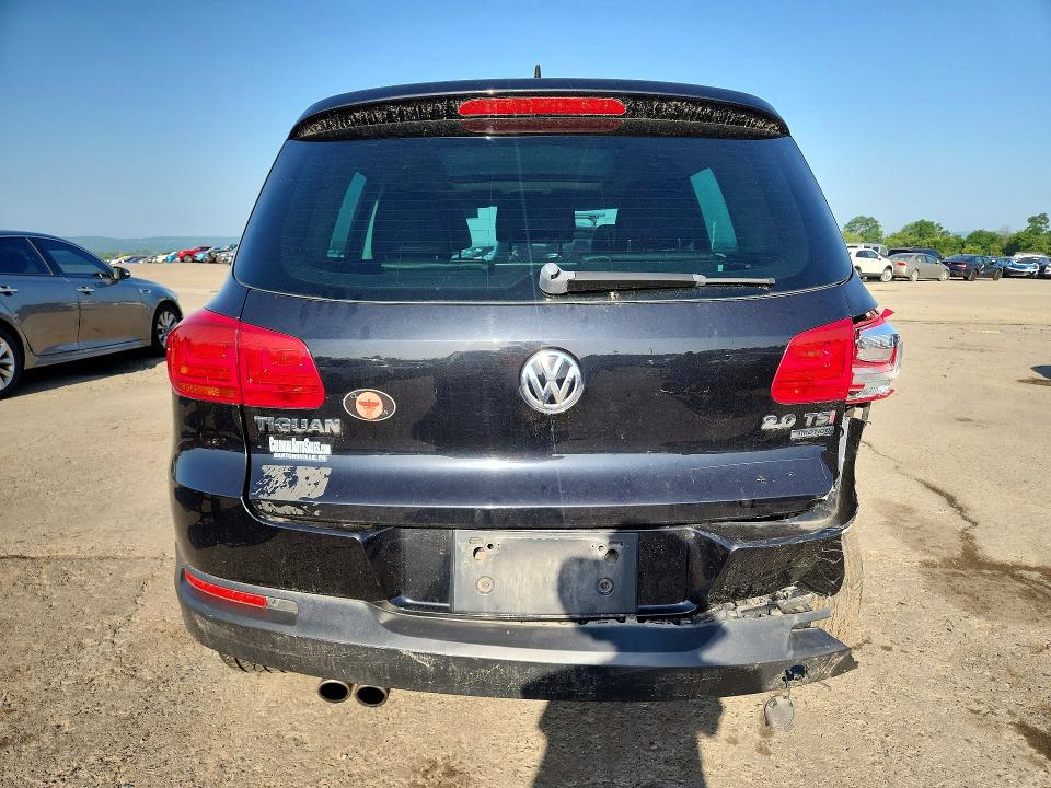 2013 Volkswagen Tiguan VIN WVGBV3AX7DW596696 COPART salvage auction — REAR END, Pa - Certificate Of Salvage, sold $1,100 on 2026-08-07 (photo 6)