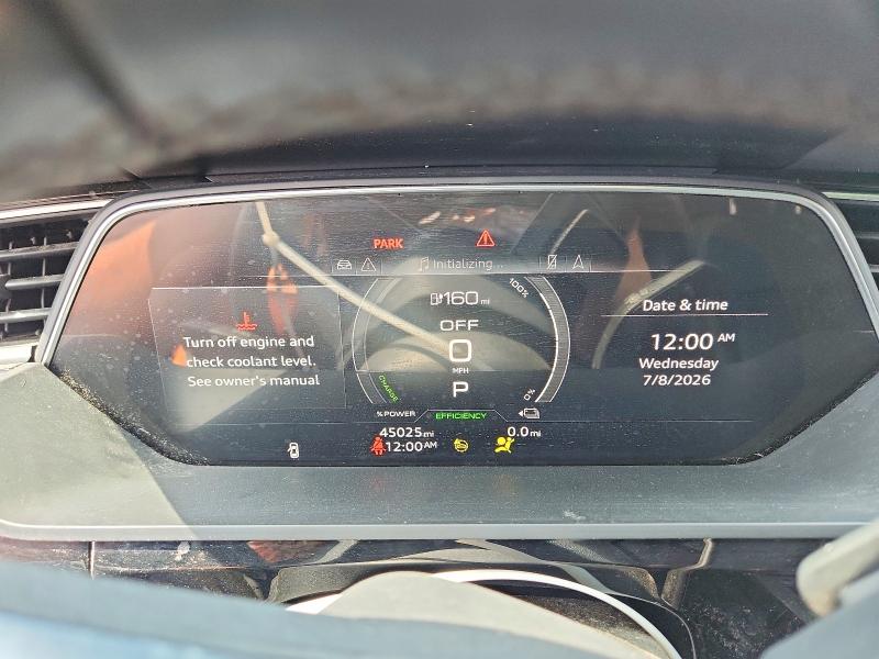 2022 Audi E-tron VIN WA11AAGE3NB009726 COPART salvage auction — FRONT END, Oh - Cert Of Title-Repossession (P), sold $10,000 on 2026-08-05 (photo 9)