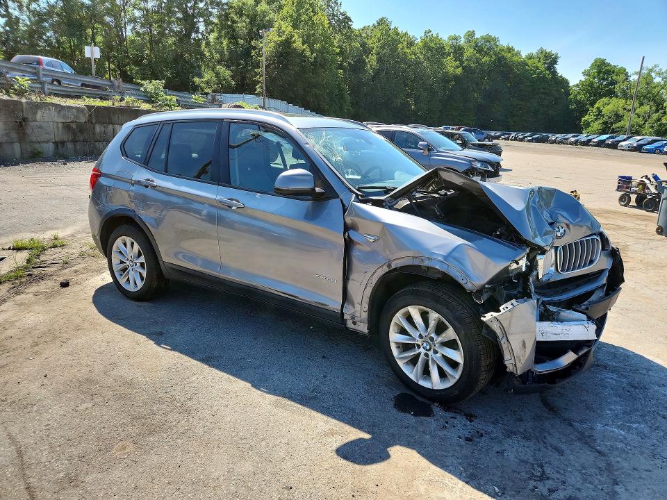 2015 BMW X3 VIN 5UXWX9C57F0D52195 COPART salvage auction — FRONT END, Ny - Mv-907A Salvage Certificate, sold $325 on 2026-07-23 (photo 4)