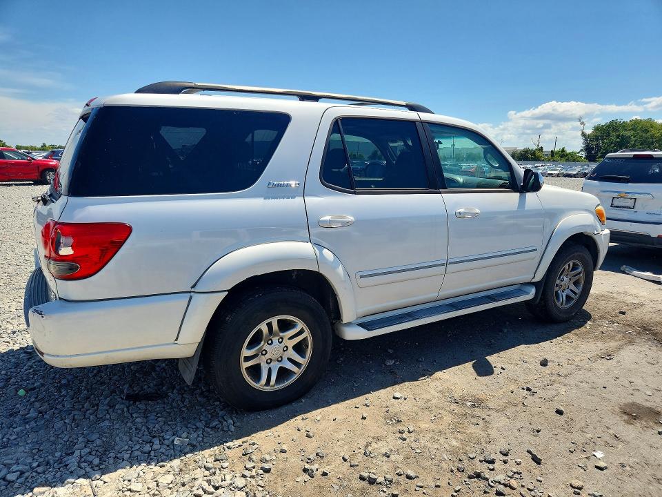 2007 Toyota Sequoia VIN 5TDZT38A47S295236 COPART salvage auction — REAR END, FL - CERTIFICATE OF TITLE (P), sold $1,600 on 2026-07-28 (photo 3)