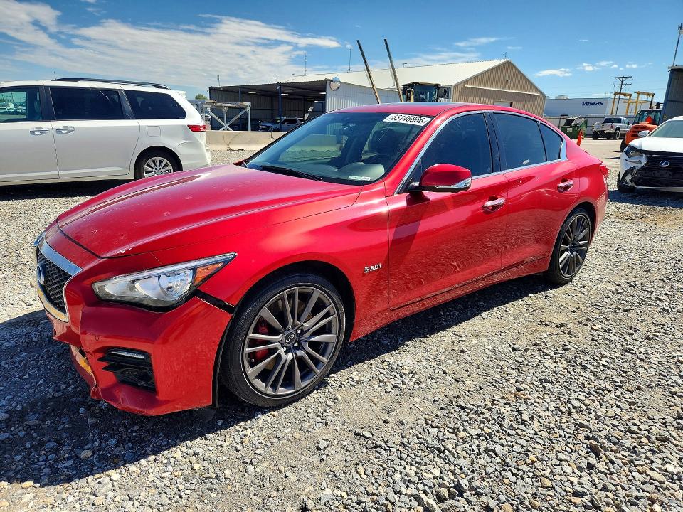 2017 Infiniti Q50 VIN JN1FV7AR8HM871284 COPART salvage auction — FRONT END, Co - Public - Salvage Title, sold $8,100 on 2026-08-13 (photo 1)