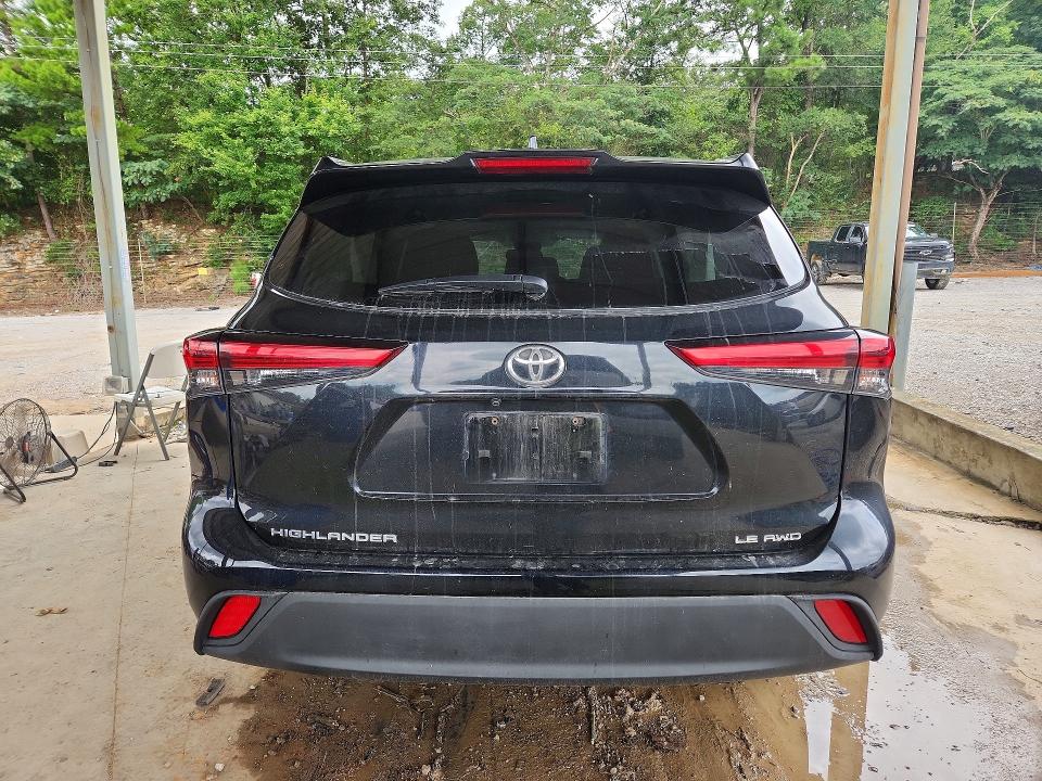2021 Toyota Highlander VIN 5TDBZRBH4MS095655 COPART salvage auction — FRONT END, Al - Cert Of Title-Salvage Title, sold $5,800 on 2026-07-28 (photo 6)