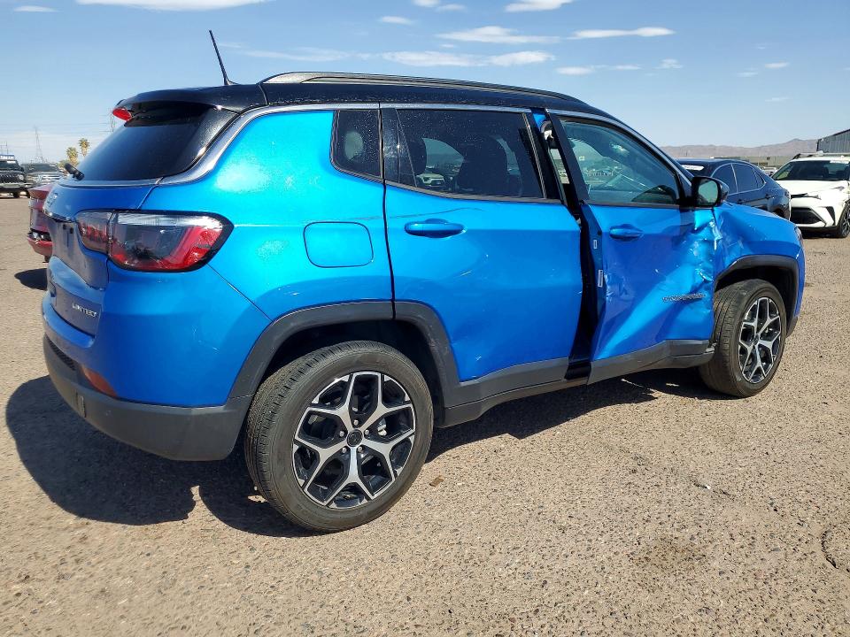 2025 Jeep Compass VIN 3C4NJDCN4ST523111 COPART salvage auction — FRONT END, Mn - Certificate Of Title, sold $8,200 on 2026-07-27 (photo 3)