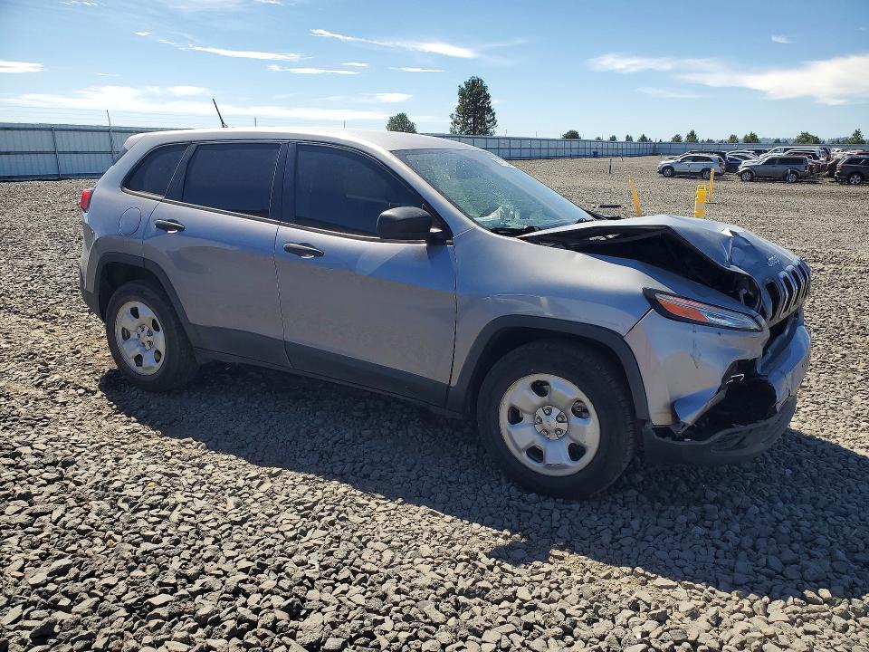 2016 Jeep Cherokee VIN 1C4PJMABXGW343490 COPART salvage auction — FRONT END, Wa - Vehicle Cert Of Ownership-Titl, sold $875 on 2026-07-29 (photo 4)