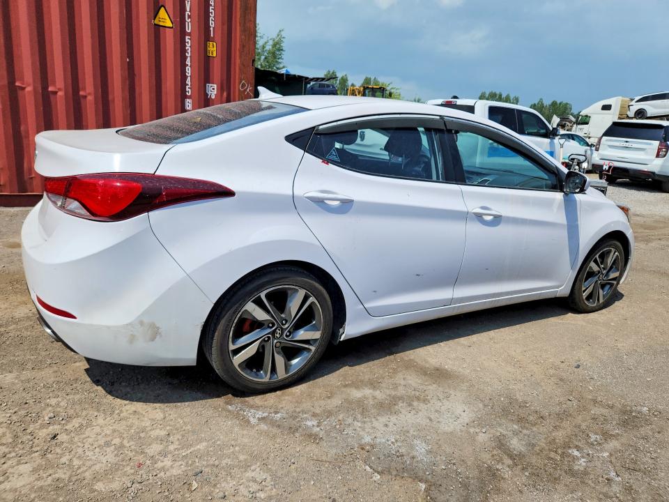 2016 Hyundai Elantra VIN KMHDH4AH4GU484100 COPART salvage auction — MECHANICAL, ON - PERMIT NO BRAND - UNFIT, sold $725 on 2026-07-21 (photo 3)