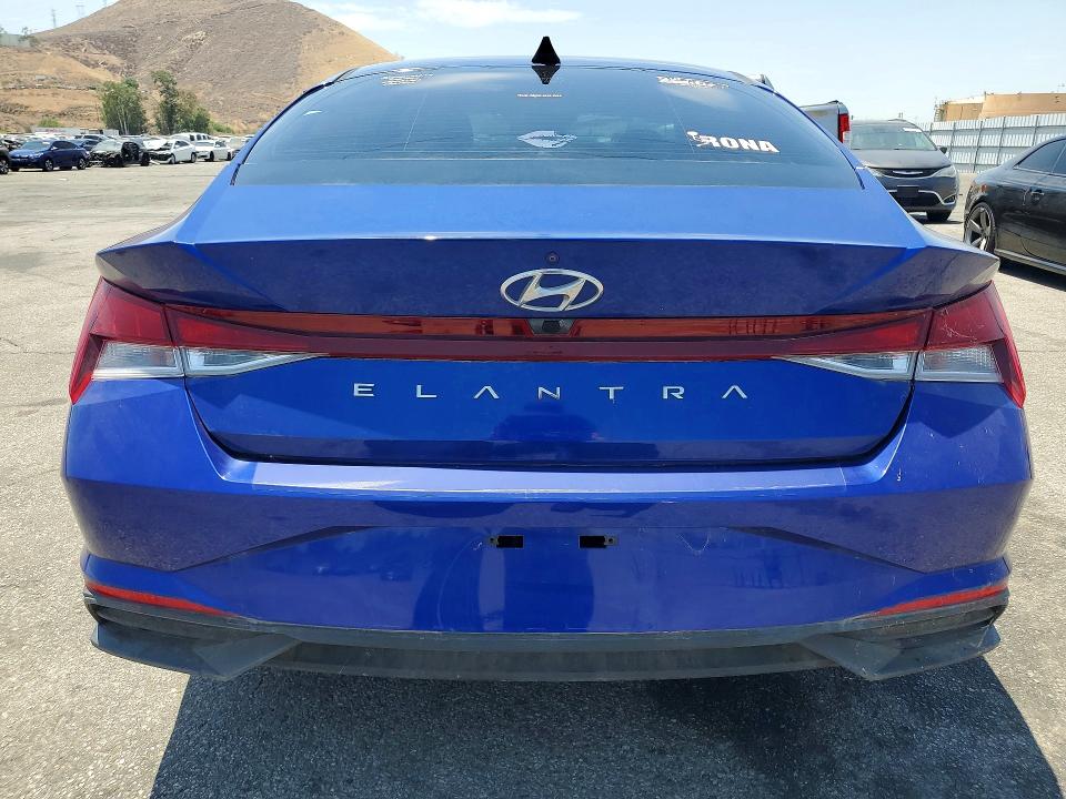 2022 Hyundai Elantra VIN 5NPLS4AGXNH059643 COPART salvage auction — SIDE, AZ - CERT OF TITLE - SALVAGE, sold $3,550 on 2026-07-27 (photo 6)