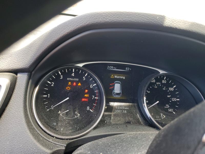 2016 Nissan Rogue VIN KNMAT2MV6GP648568 COPART salvage auction — FRONT END, Ca - Dis/Dlr/Exp Only Lien Papers, sold $950 on 2026-07-22 (photo 9)