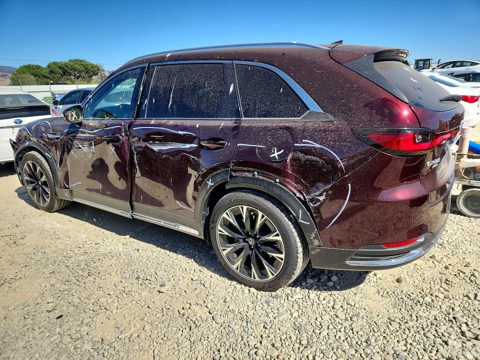 2024 Mazda Cx-90 VIN JM3KKEHAXR1101400 COPART salvage auction — SIDE, Ca - Salvage Certificate, sold $12,800 on 2026-09-01 (photo 2)