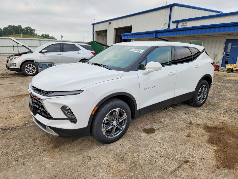 2025 Chevrolet Blazer VIN 3GNKBHR49SS121023 COPART salvage auction — HAIL, Wi - Cert Of Title-Claim Paid, sold $13,800 on 2026-08-18 (photo 1)