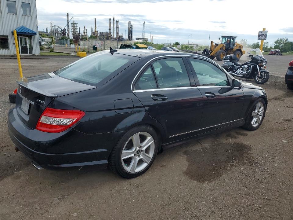 2010 Mercedes-benz C class VIN WDDGF8HB4AF505464 COPART salvage auction — MINOR DENT/SCRATCHES, Qc - Aucune Mention, sold $800 on 2026-08-05 (photo 3)