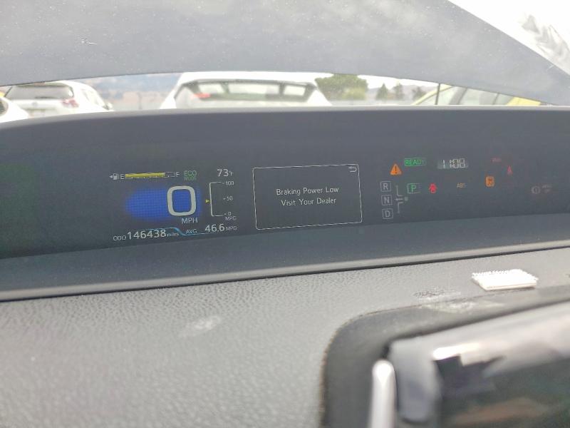 2016 Toyota Prius VIN JTDKARFU7G3003250 COPART salvage auction — REAR END, Ca - Salvage Certificate, sold $1,800 on 2026-07-28 (photo 9)