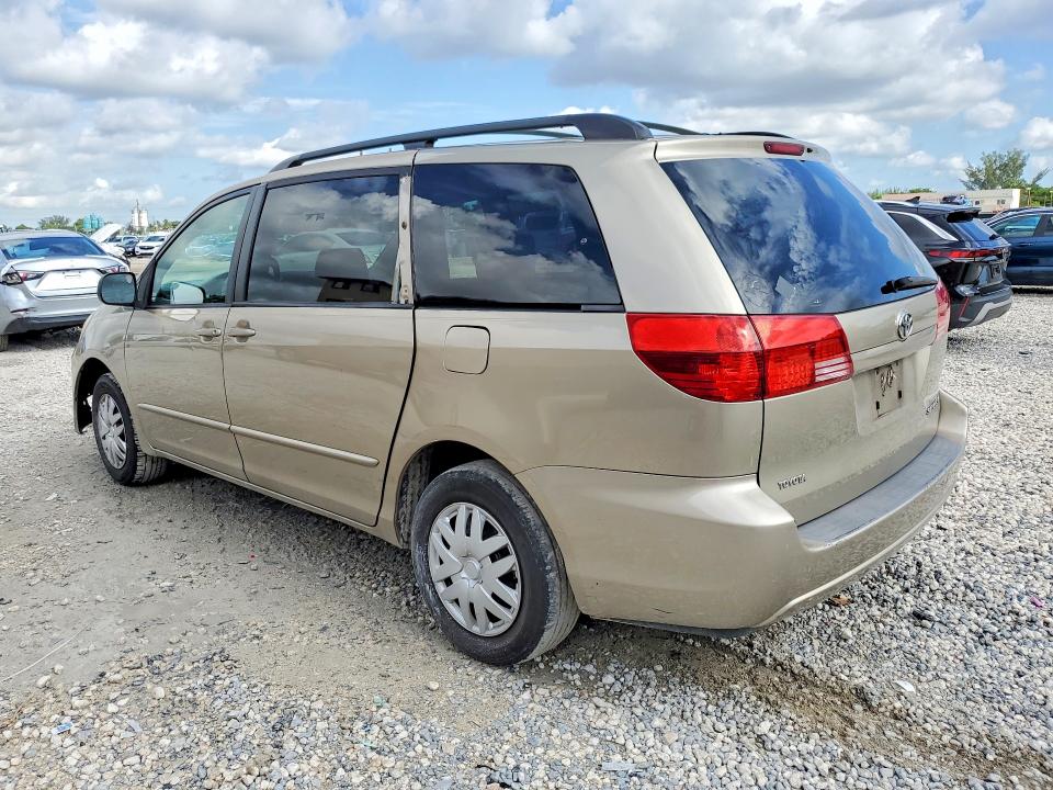 2004 Toyota Sienna VIN 5TDZA23C74S025261 COPART salvage auction — SIDE, Fl - Cert Of Title Slvg Rebuildable, sold $400 on 2026-07-28 (photo 2)
