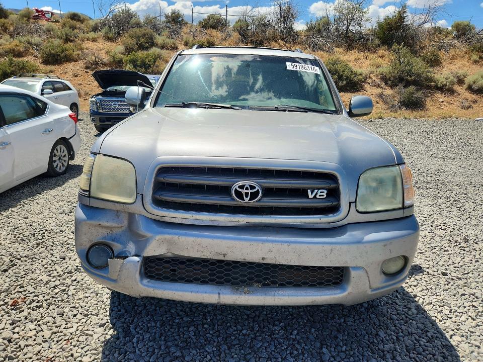 2003 Toyota Sequoia VIN 5TDBT44AX3S181720 COPART salvage auction — FRONT END, Nv - Certificate Of Title, sold $775 on 2026-07-09 (photo 5)