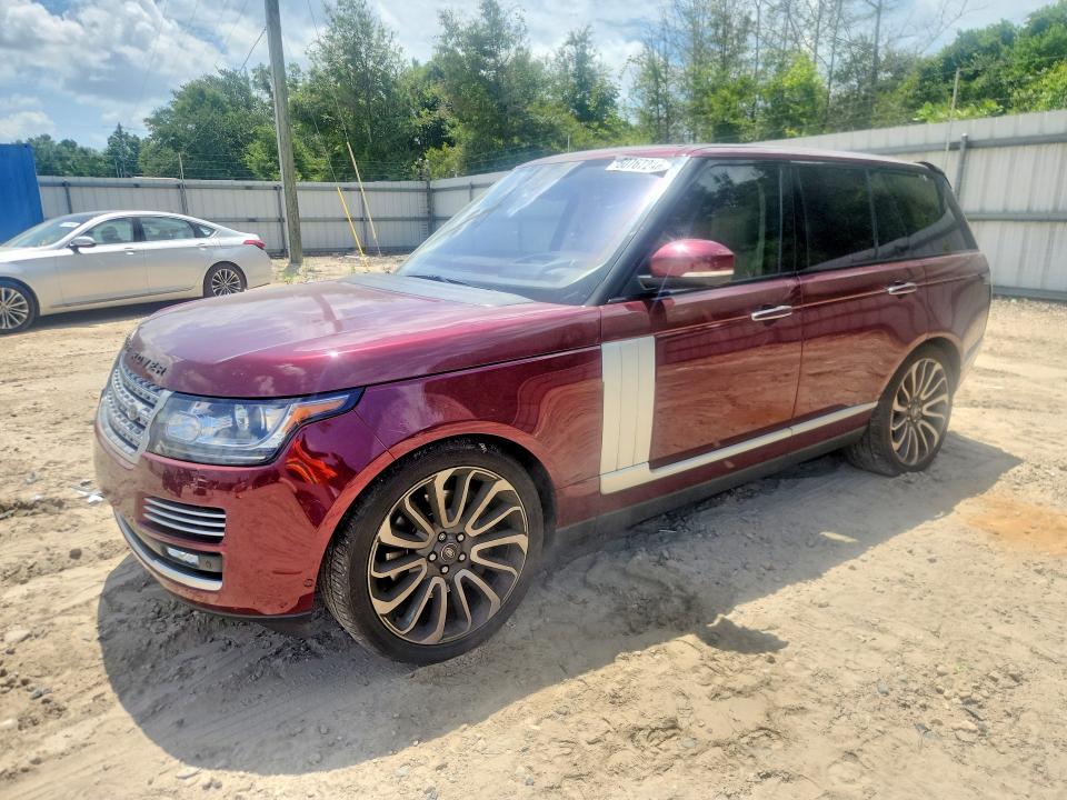 2016 Land rover RANGE ROVER VIN SALGV2EF2GA271454 COPART salvage auction — REAR END, FL - CERT OF TITLE SLVG REBUILDABLE, sold $6,500 on 2026-08-19 (photo 1)