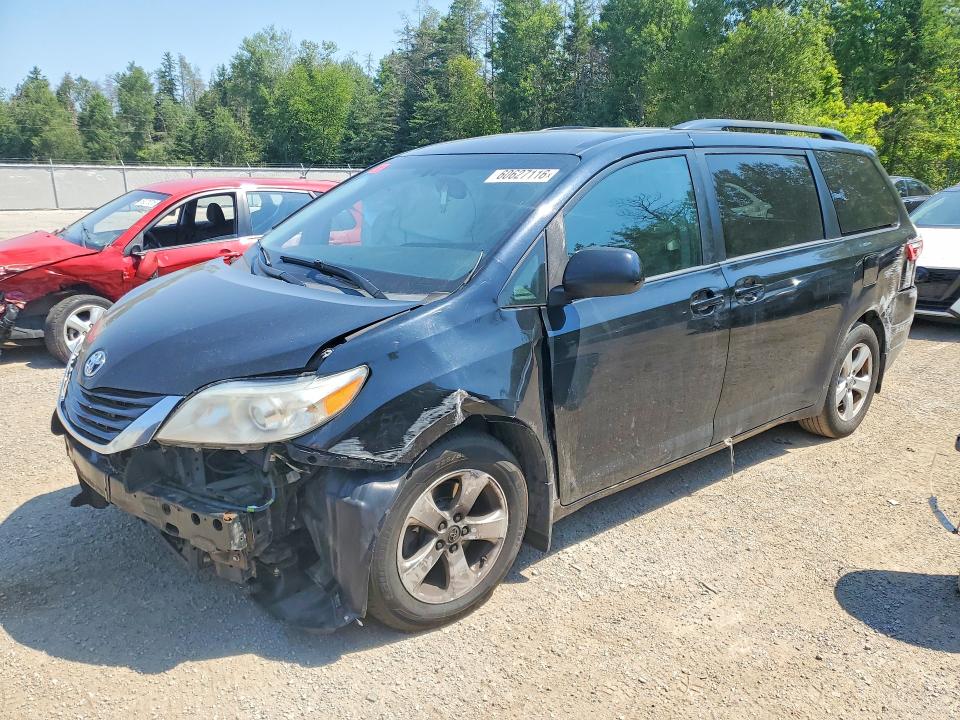 2017 Toyota Sienna VIN 5TDKZ3DC3HS860391 COPART salvage auction — FRONT END, On - Permit No Brand - Unfit, sold $275 on 2026-07-30 (photo 1)