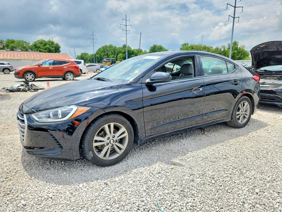 2018 Hyundai Elantra VIN 5NPD84LF0JH339816 COPART salvage auction — VANDALISM, Pa - Certificate Of Salvage, sold $2,800 on 2026-07-31 (photo 1)