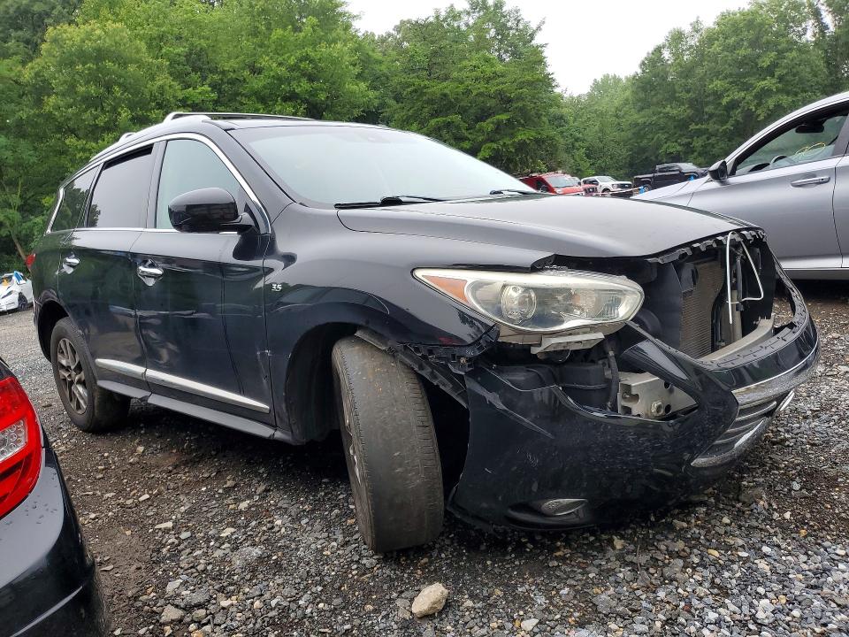 2014 Infiniti Qx60 VIN 5N1AL0MMXEC538148 COPART salvage auction — FRONT END, Md - Certificate Of Title, sold $350 on 2026-07-28 (photo 4)