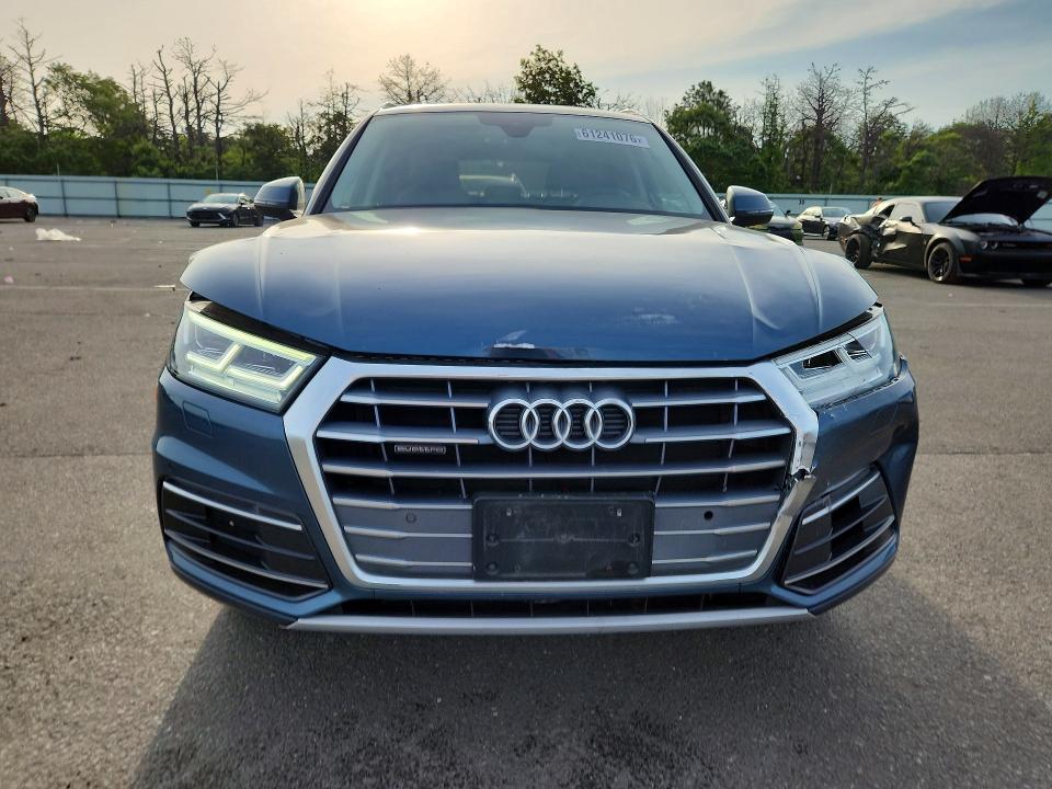 2018 Audi Q5 VIN WA1BNAFY6J2222877 COPART salvage auction — FRONT END, NY - MV-907A SALVAGE CERTIFICATE, sold $7,300 on 2026-07-20 (photo 5)