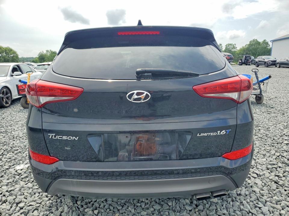 2016 Hyundai Tucson VIN KM8J33A22GU136853 COPART salvage auction — HAIL, OH - CERT OF TITLE-SALVAGE, sold $3,750 on 2026-07-27 (photo 6)
