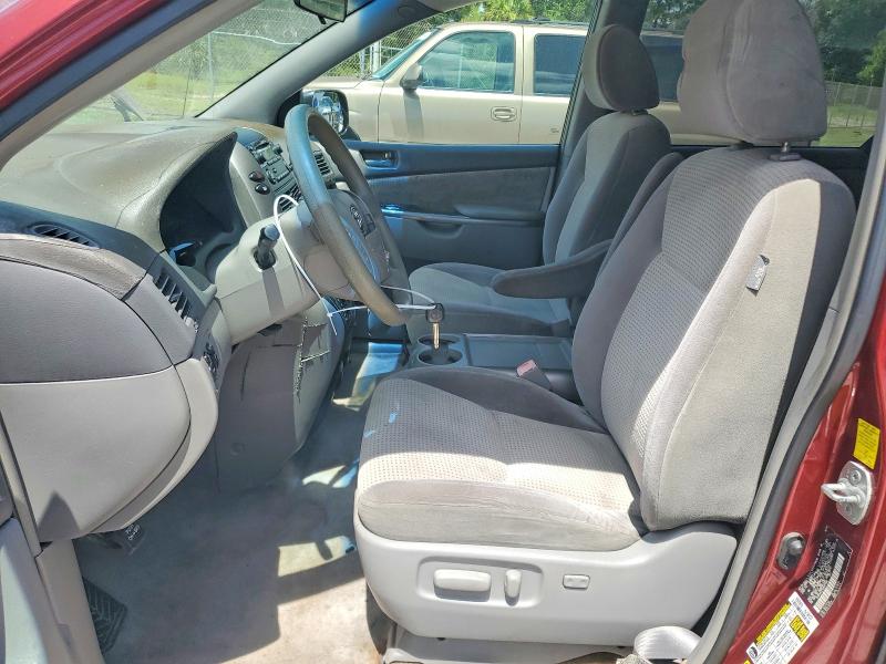 2010 Toyota Sienna VIN 5TDKK4CC3AS323506 COPART salvage auction — FRONT END, Fl - Certificate Of Title (P), sold $625 on 2026-07-29 (photo 7)