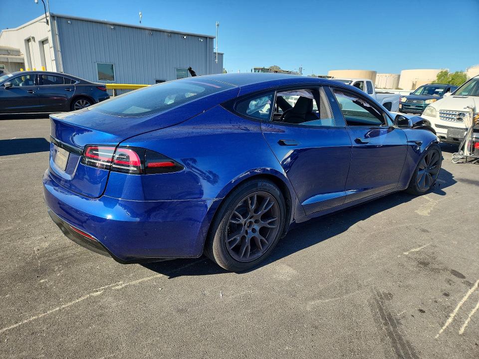 2023 Tesla Model s VIN 5YJSA1E57PF529330 COPART salvage auction — FRONT END, Ca - Salvage Certificate, sold $19,200 on 2026-07-20 (photo 3)