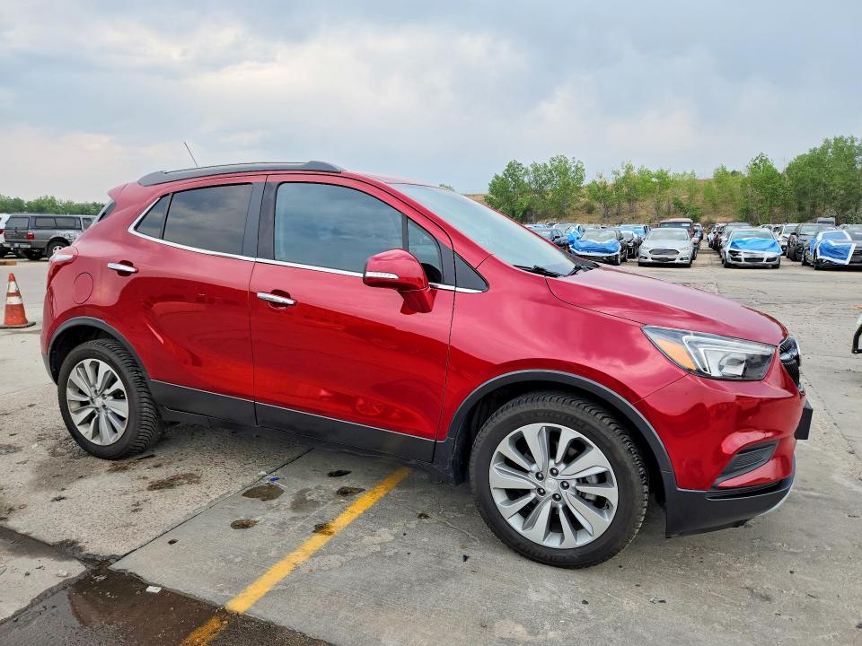 2018 Buick Encore VIN KL4CJASB3JB569424 COPART salvage auction — HAIL, Co - Certificate Of Title, sold $4,000 on 2026-07-22 (photo 4)