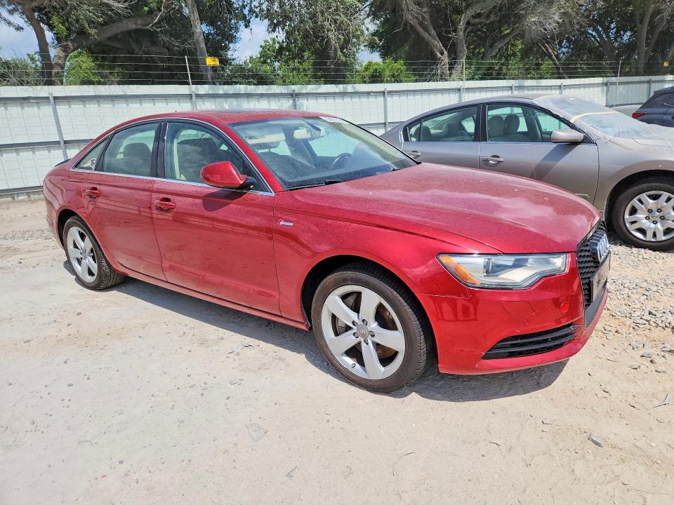 2012 Audi A6 VIN WAUGGAFC6CN157618 COPART salvage auction — WATER/FLOOD, Tx - Salvage Title-Flood Damage, sold $300 on 2026-07-14 (photo 4)
