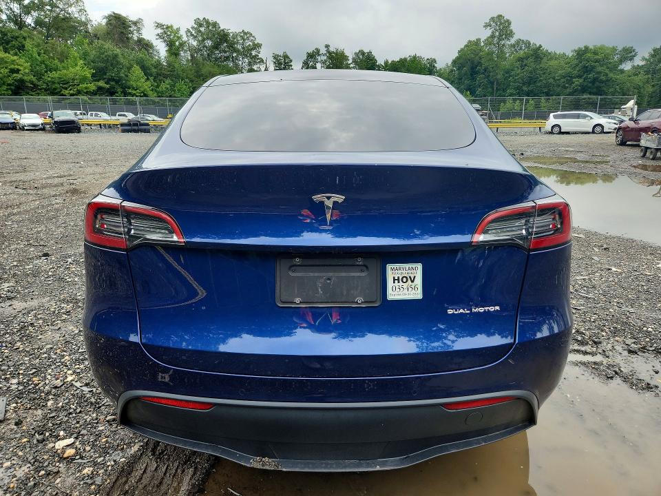 2021 Tesla Model y VIN 5YJYGDEE3MF303680 COPART salvage auction — FRONT END, MD - CERT OF SALVAGE > 75% DAMAGE, sold $225 on 2026-07-21 (photo 6)