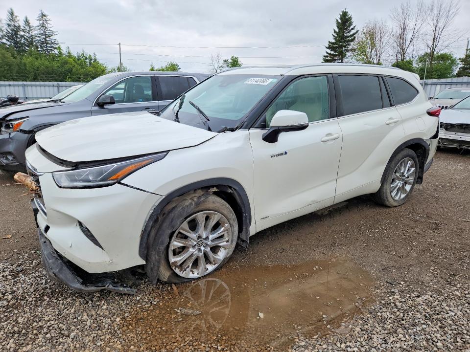 2020 Toyota Highlander hybrid VIN 5TDDBRCH2LS009091 — COPART salvage auction photo