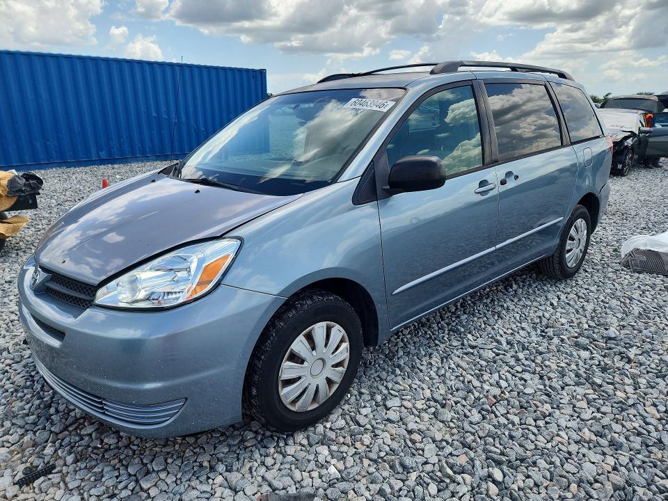 2005 Toyota Sienna VIN 5TDZA23C95S262190 COPART salvage auction — SIDE, Fl - Cert Of Title Slvg Rebuildable, sold $50 on 2026-07-24 (photo 1)
