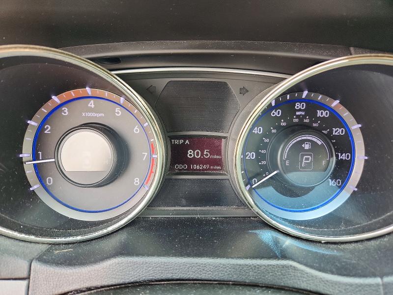 2011 Hyundai Sonata VIN 5NPEC4AC0BH123137 COPART salvage auction — WATER/FLOOD, Nj - Cert Of Title-Salvage Flood, sold $725 on 2026-07-22 (photo 9)