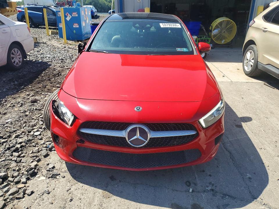 2019 Mercedes-benz A-klasse VIN WDD3G4FB2KW013654 COPART salvage auction — FRONT END, Pa - Certificate Of Salvage, sold $4,100 on 2026-08-05 (photo 5)