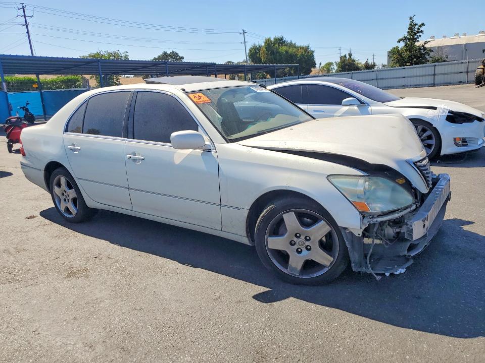 2005 Lexus Ls 430 VIN JTHBN36FX55027707 COPART salvage auction — FRONT END, Ca - Salvage Certificate, sold $60 on 2026-07-23 (photo 4)