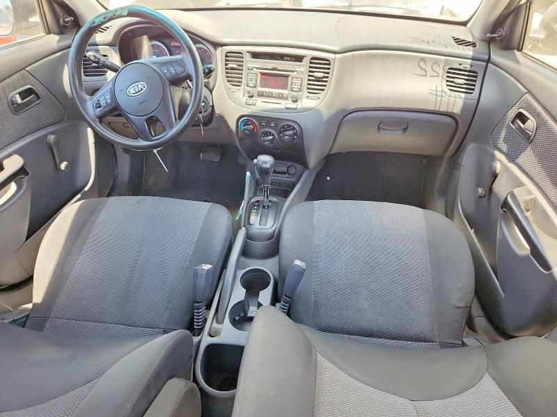 2010 Kia Rio VIN KNADH4A39A6692121 COPART salvage auction — REAR END, Ca - Salvage Certificate, sold $625 on 2026-07-16 (photo 8)