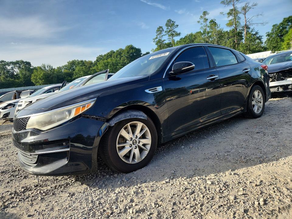 2016 Kia Optima VIN 5XXGT4L37GG052267 COPART salvage auction — FRONT END, Ga - Certificate Of Title, sold $125 on 2026-07-28 (photo 1)