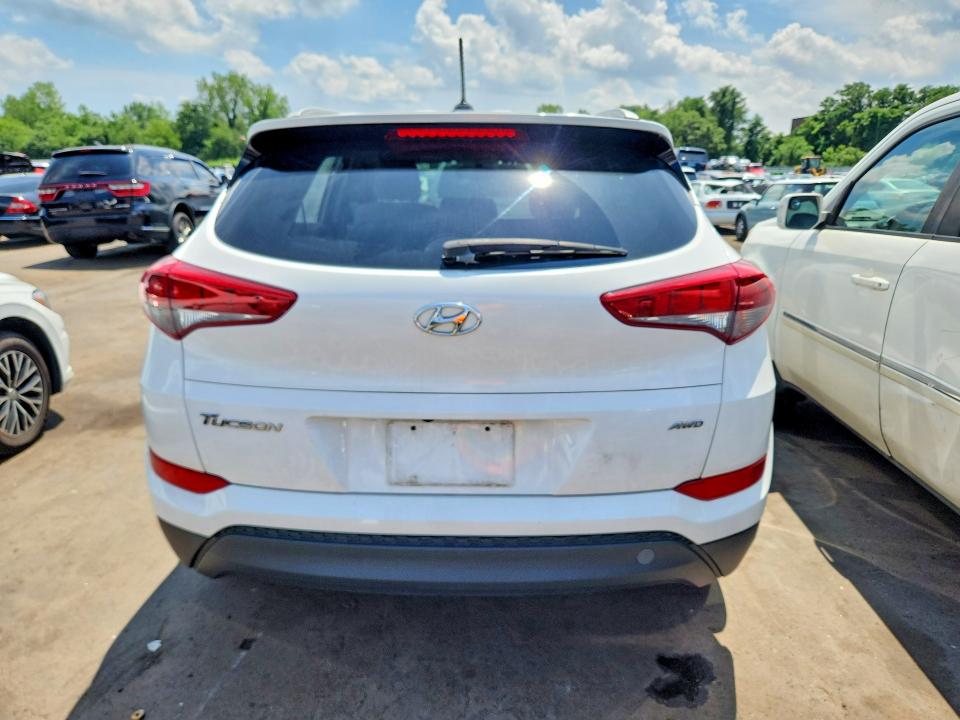 2017 Hyundai Tucson VIN KM8J3CA42HU552453 COPART salvage auction — VANDALISM, Ct - Cert Of Title-Salvage, sold $3,150 on 2026-07-31 (photo 6)