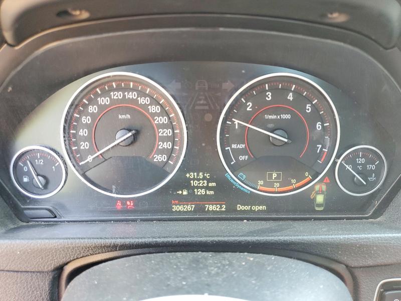 2013 BMW 3 series VIN WBA3B3C56DF536970 COPART salvage auction — FRONT END, ON - PERMIT NO BRAND - UNFIT, sold $425 on 2026-07-28 (photo 9)