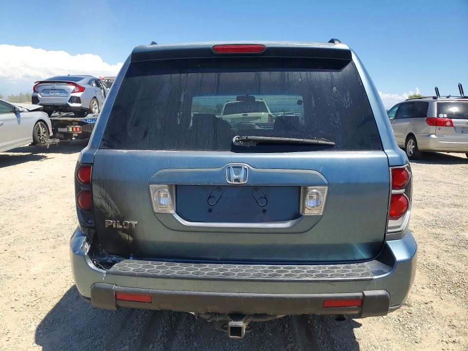 2007 Honda Pilot VIN 5FNYF28427B008293 COPART salvage auction — BURN, Ca - Dis/Dlr/Exp Only Clean Title, sold $675 on 2026-07-31 (photo 6)