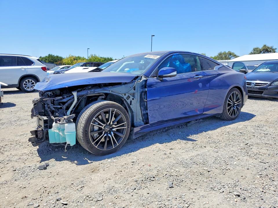 2018 Infiniti Q60 VIN JN1EV7EK0JM340479 COPART salvage auction — FRONT END, Ca - Salvage Certificate, sold $4,050 on 2026-07-16 (photo 1)