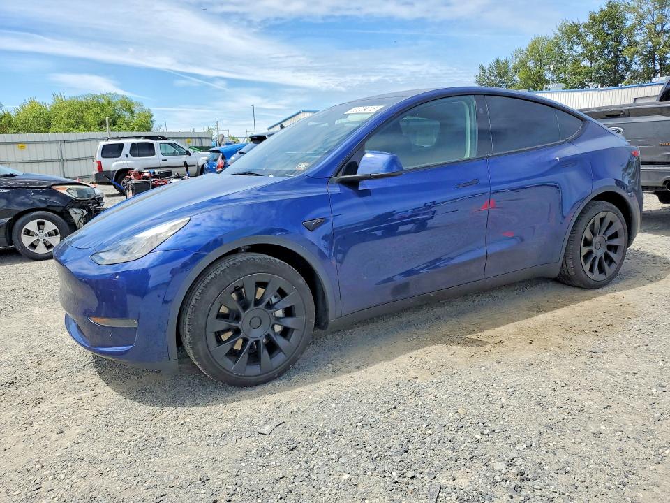 2023 Tesla Model y VIN 7SAYGDEEXPA186216 COPART salvage auction — SIDE, WA - BILL OF SALE, sold $16,000 on 2026-08-03 (photo 1)