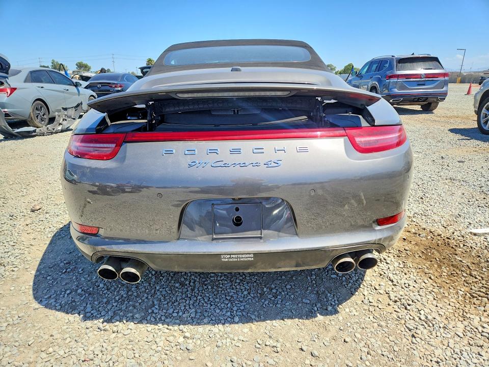 2015 Porsche 911 VIN WP0CB2A97FS154198 COPART salvage auction — SIDE, Ca - Salvage Certificate, sold $6,700 on 2026-07-21 (photo 6)