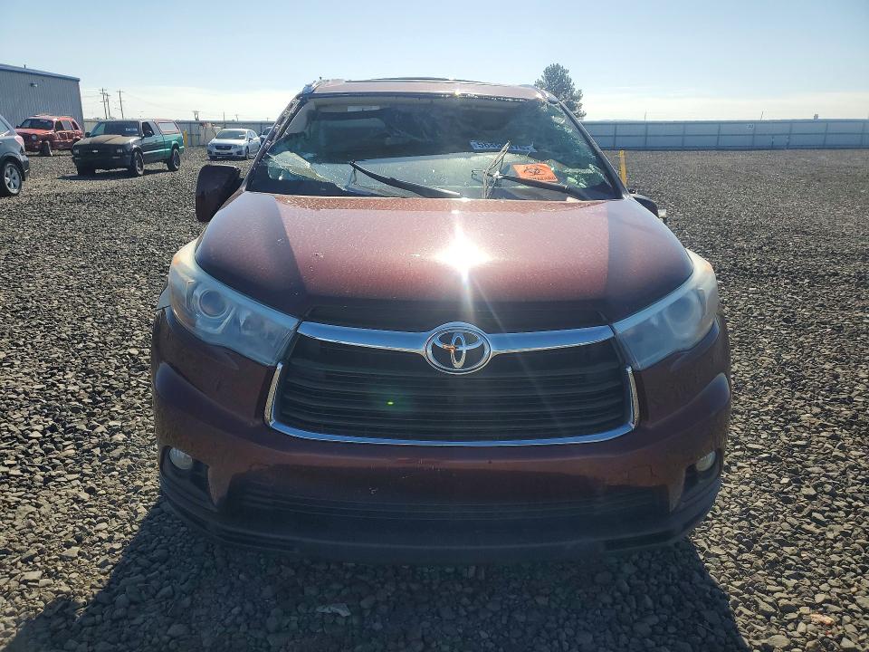 2016 Toyota Highlander VIN 5TDJKRFH7GS271838 COPART salvage auction — SIDE, Wa - Bill Of Sale, sold $200 on 2026-07-22 (photo 5)