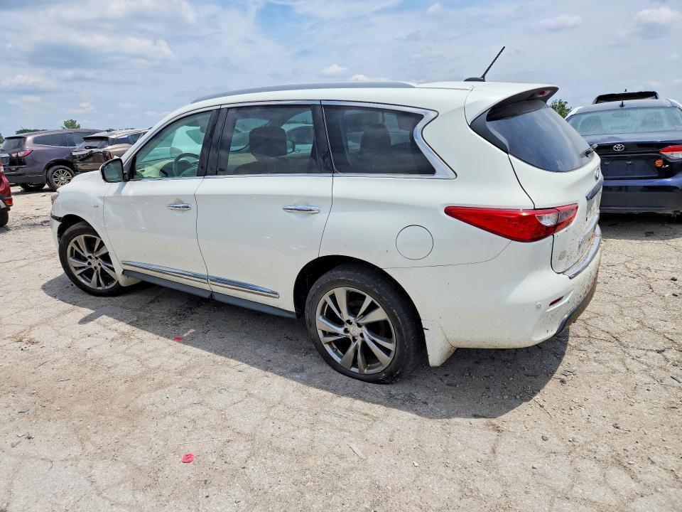 2014 Infiniti Qx60 VIN 5N1AL0MM7EC552556 COPART salvage auction — FRONT END, Il - Certificate Of Title (P), sold $800 on 2026-07-10 (photo 2)