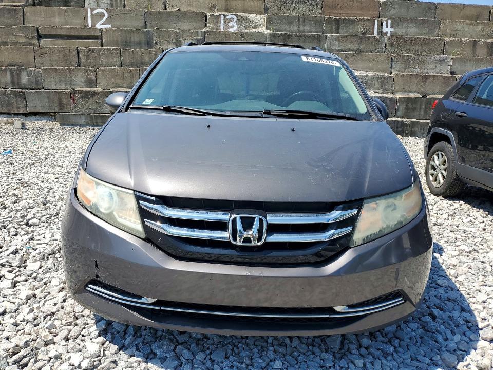 2014 Honda Odyssey VIN 5FNRL5H64EB088645 COPART salvage auction — FRONT END, Oh - Certificate Of Title, sold $1,650 on 2026-07-28 (photo 5)